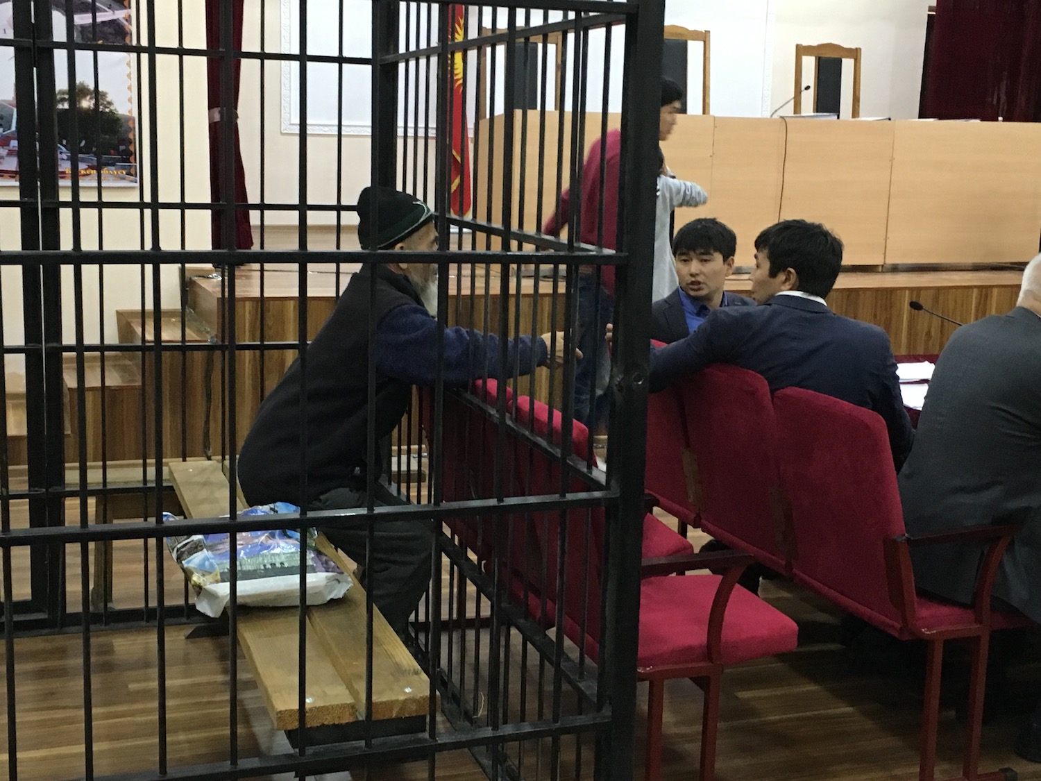 Azimjan Askarov at hearing - October 2016